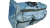 Накладка-сумка на лодочную лавку (банку) серая 100 см