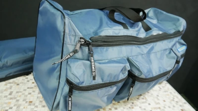 Накладка-сумка на лодочную лавку (банку) серая 85 см